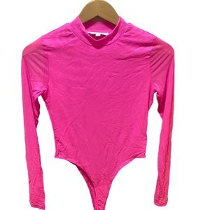 Hot pink body suit.  Hot Miami styles. NWT. Size L.